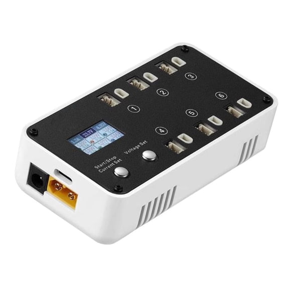 6CH 2-6S Charging Adapter For 1S LiPos Battery Charger And Discharger Color LCD