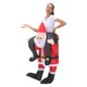 thumbnail image 5 of Fiudx Liquidación de ahorros de verano Ropa inflable navideña, muñeco de nieve de Papá Noel, paseo en el festival, disfraces divertidos de cosplay de Papá Noel, 5 of 6