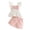 Pink, variant on Girl Summer Outfit Girl Smocked Ruffle Sleeveless Shirt Top and Shorts Set 2 Piece Outfits Green 3-4Y
