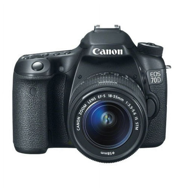 Canon EOS 70D DSLR Camera w/ 18-55mm IS STM and 70-300mm f/4.0-5.6 Lenses