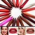 thumbnail image 4 of Womens Fashion TFT 20-Color Matte Lip Liner Pen #111 - Earth Brown, Long-Lasting, Lip Shape Definition, 4 of 8