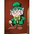 thumbnail image 2 of Wallhogs St. Patrick's Day Leprechaun Cutout Wall Decal, 2 of 2