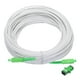 thumbnail image 1 of 1 pieza de 30 metros de cable de fibra óptica simplex OS2 LSZH SC/APC-SC/APC con adaptador, blindado y óptico blanco, 1 of 5