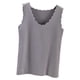 thumbnail image 1 of Minnieouse Ropa interior térmica para mujer, chaleco sin costuras para Otoño Invierno, hogar, escuela, capa básica, Tops cálidos, ropa Camisetas sin mangas Gris, 1 of 6
