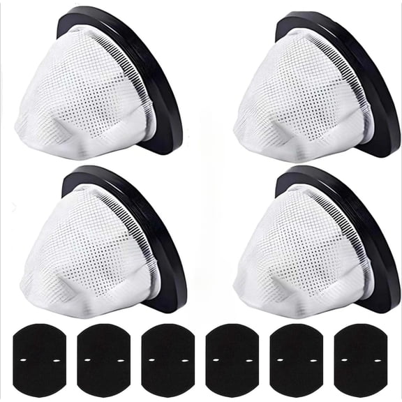 4 Pack 2030 Vacuum Filter & 6 Pack Foam Filter  Compatible with Bissell 2030 Featherweight Stick Vacuum, Change Model 2030 2030L 20303 20306 20307 20309 2030H 2030V 2030X 2030Z