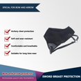 thumbnail image 4 of Protector de pecho de tiro con arco ajustable para zurdos Protección de pecho transpirable, 4 of 4