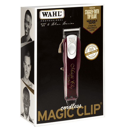 Wahls Professional 5 Star Cordless Magic Clip Hair Clipper for Professional Barbers and Stylists