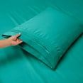 thumbnail image 2 of 1800 Thread Count 3 Piece Deep Pocket Egyptian Comfort Bedroom Bedding Sheet Set Twin XL Size Teal Colour, 2 of 6