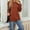 Brown, variant on Titcea blouses for Women Lightweight Solid Color Crew Neck Long Sleeve Button Tops Loose Comfort Casual Top