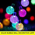 thumbnail image 2 of Christmas Decor Crystal Balls Solar Lamp Waterproof Outdoor String Lights Garden Decoration, 2 of 7