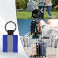 thumbnail image 5 of Uxcell 8Pcs Reflective Keychain High Visibility Tags Lanyards Pendants Zipper Pulls Waterproof for Backpack Running Cycling Blue, 5 of 6