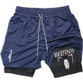 thumbnail image 3 of Pantalones cortos de compresión de Anime para hombre, ropa deportiva de verano, 2 en 1, entrenamiento, Fitness, 3 of 5