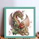 thumbnail image 2 of Kit Punto Cruz Con Dragón Hilo Algodón Ecológico Bordado Obra Arte 18CT, 2 of 9