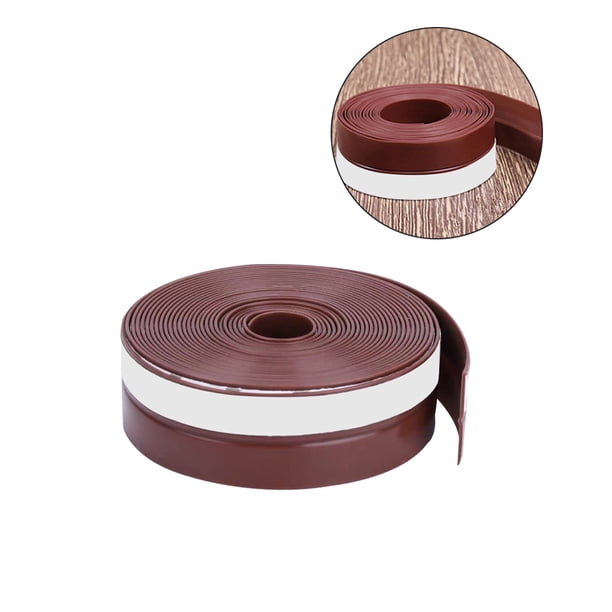 Wosthever Cinta de sellado de 5m para puerta y ventana, cinta de sellado para baño, inodoro, esquina de pared, impermeable, tira de sellado Juegos de accesorios de baño Marrón 25 mm