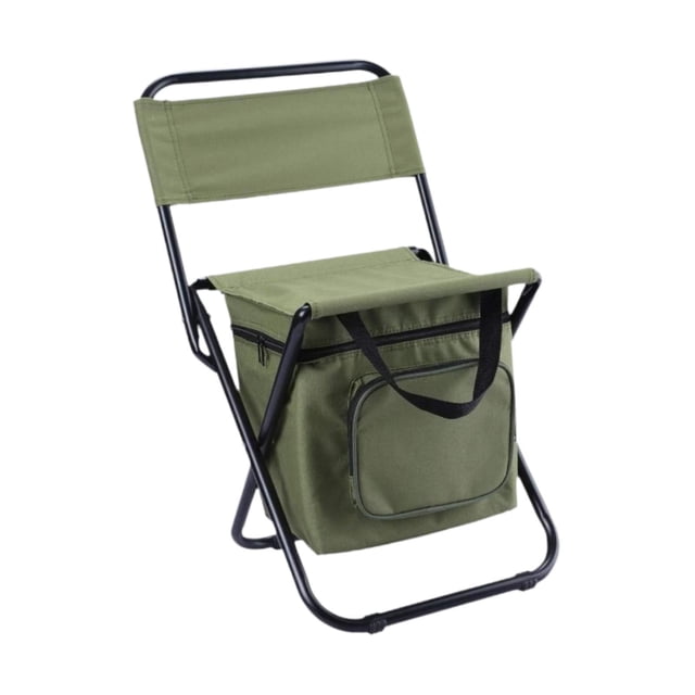 Silla de campamento heces de respaldo ultraligero taburete plegable taburete silla de asiento plegable para patio jardín jardín de viaje al aire libre Verde