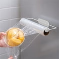 thumbnail image 4 of MOPOOR Multifunctional Wrought Iron Rack Absorbent Paper Plastic Wrap Rack Rag Roll Paper Rack Paper Towel Holder Dispenser Under Cabinet Paper Roll Holders for Kitchen Bathroom, 4 of 9