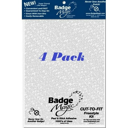 Value 4 Pack Badge Magic Patch Attach Adhesive Boy Scouts Military Sports Patches