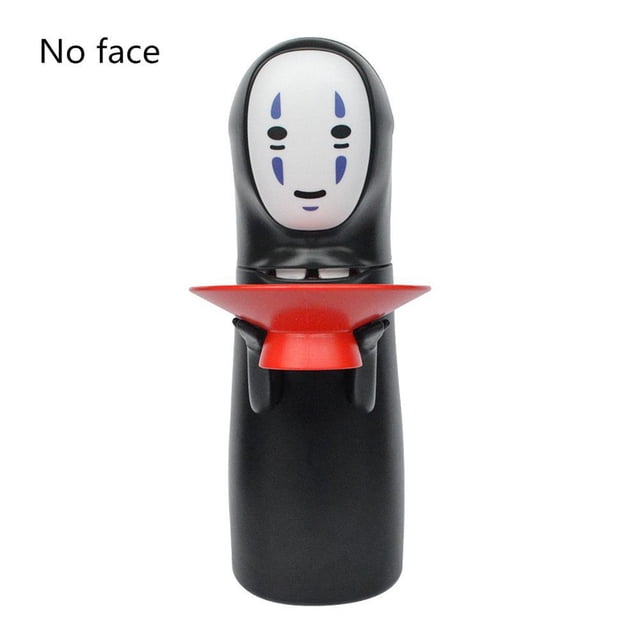 Spirited Away Kaonashi Piggy Bank Toy Automatic Eaten Coin Bank (sin rostro)