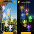 thumbnail image 2 of 2pcs Solar Wind Chimes, Color Changing Angel Wind Chimes, LED Decorative Mobile, Waterproof Outdoor Wind Chime Lights fo, 2 of 5