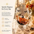 thumbnail image 5 of Fountwell 3D Halloween Goblet Set Gothic Pumpkin Skull Ghost Glass for Home Bar Decor Gift, 5 of 9