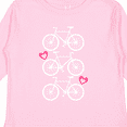 thumbnail image 4 of Inktastic Biking Gifts Bicycle Silhouette Girls Long Sleeve Toddler T-Shirt, 4 of 5