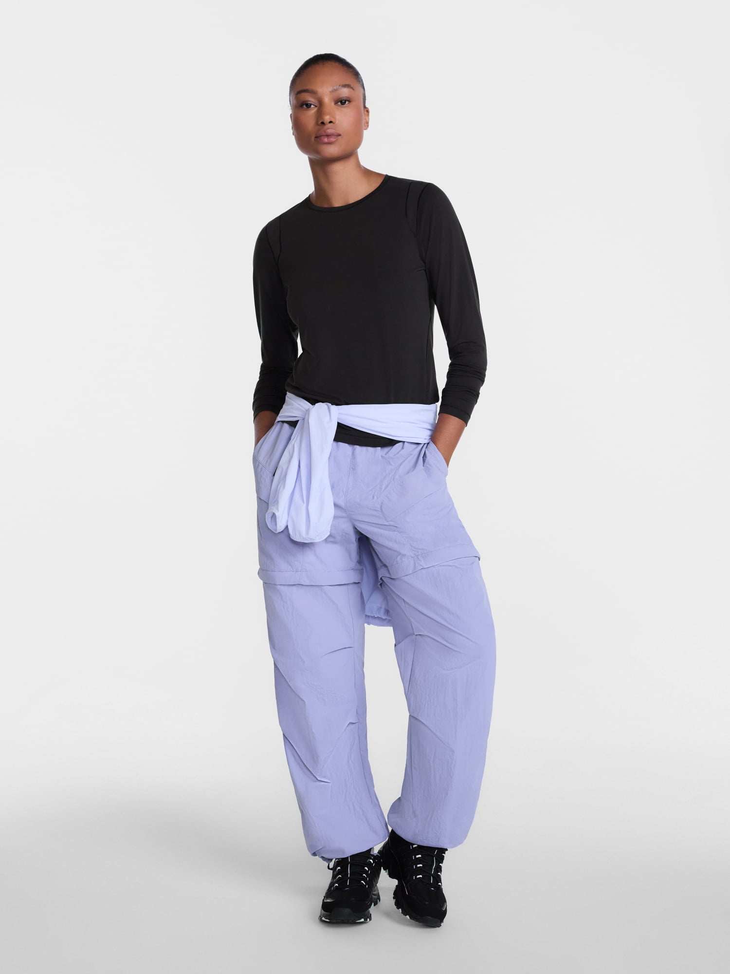 Ozark Trail Women's and Women's Plus Tee with Long Sleeves, Sizes XS-4X