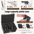 thumbnail image 6 of Kinghardcase Handgun Storage Case with Built-In Tracker, IP67 Waterproof Shockproof Pistol Case for 5 Handguns & 21 Magazines, Customizable Foam for Travel & Home, 6 of 6