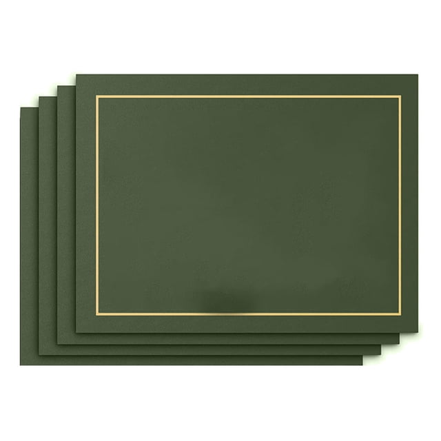 Versatile Dining Companions, Double-Sided Reversible Placemats Set Of 4, Heat Resistant Non-Slip Waterproof Mats For Any Table, Washable And Easy To Clean Place Mats (Green)