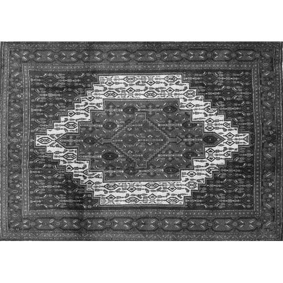 Ahgly Company Indoor Rectangle Persian Gray Traditional Area Rugs, 7' x 10'