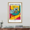 thumbnail image 2 of PixonSign Framed Canvas Print Wall Art Henri Matisse Pineapple Geometric Watercolor Classic Vintage Illustrations Fine Art Decorative Multicolor for Living Room, Bedroom, Office - 24"x36" NATURAL, 2 of 5