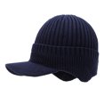 thumbnail image 1 of Visland Men Knitted Hat with Fleece Lining All-Weather Protection Ear Coverage Hat Stretchy Design Winter Windproof Hat, 1 of 8