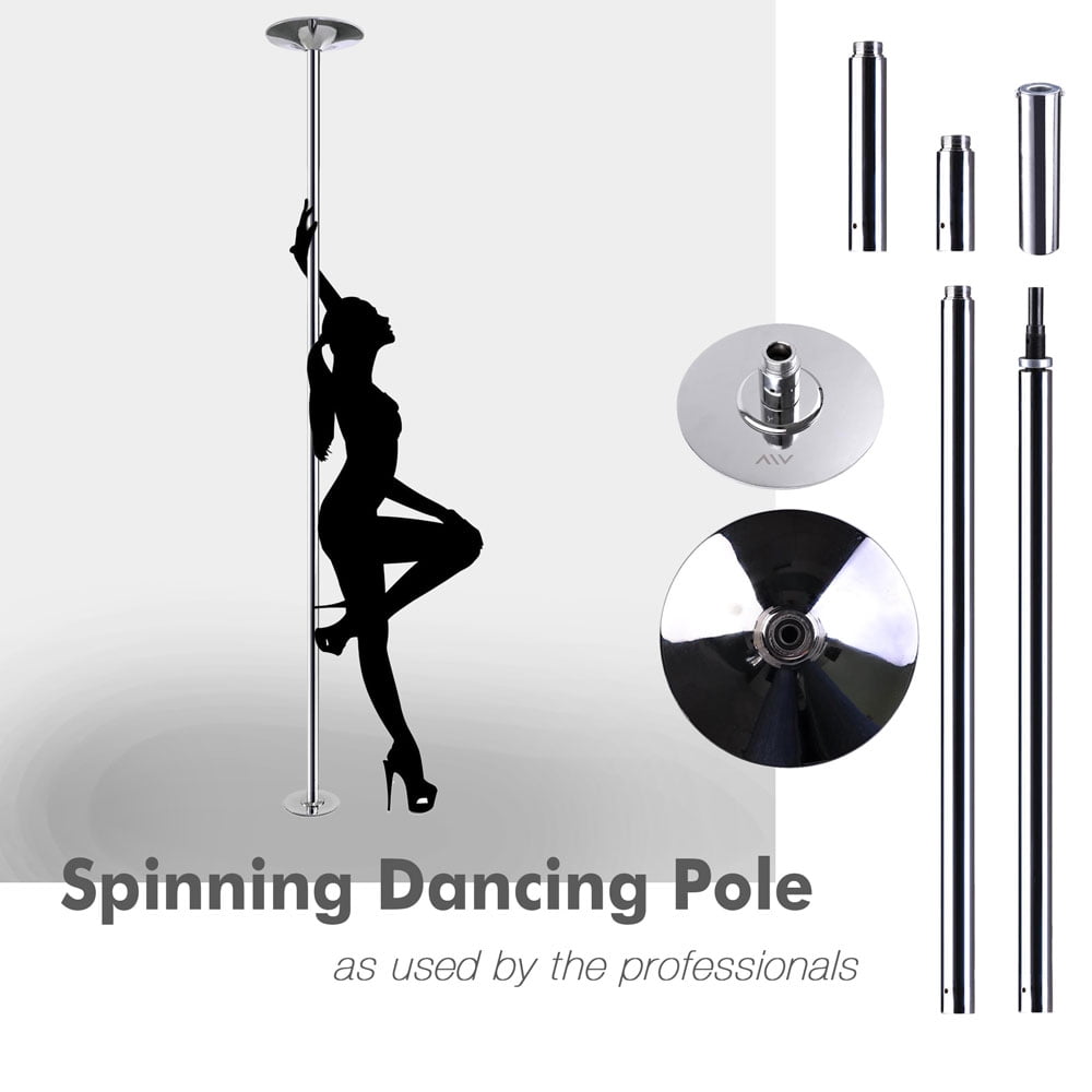 AW® Portable 45mm Dancing Pole Kit Fitness Stripper Static Spinning