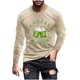 thumbnail image 2 of Blusas y camisas de manga larga y cuello redondo para hombre, camisetas casuales con estampado de moda y cuello redondo, blusas de licra de manga corta para hombre., 2 of 5