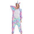 thumbnail image 1 of Pyjama une Pièce en Flanelle Parent-Enfant Dessin Animé animal avec Strass, 1 of 5