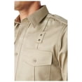 thumbnail image 4 of 5.11 Work Gear Men's Twill PDU Class B Long Sleeve Shirt, Polycotton, Teflon Finish, Silver Tan, Large, Tall, Style 72345, 4 of 7