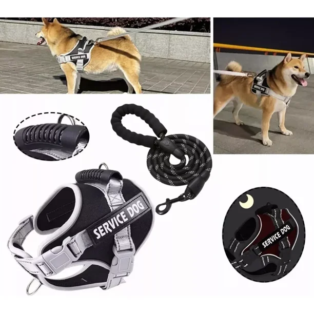 Arnés De Seguridad Reflectante Ajustable Para Perros Grandes