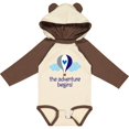 thumbnail image 3 of Inktastic The Adventure Begins Hot Air Balloon Boys Boys Long Sleeve Baby Bodysuit, 3 of 5