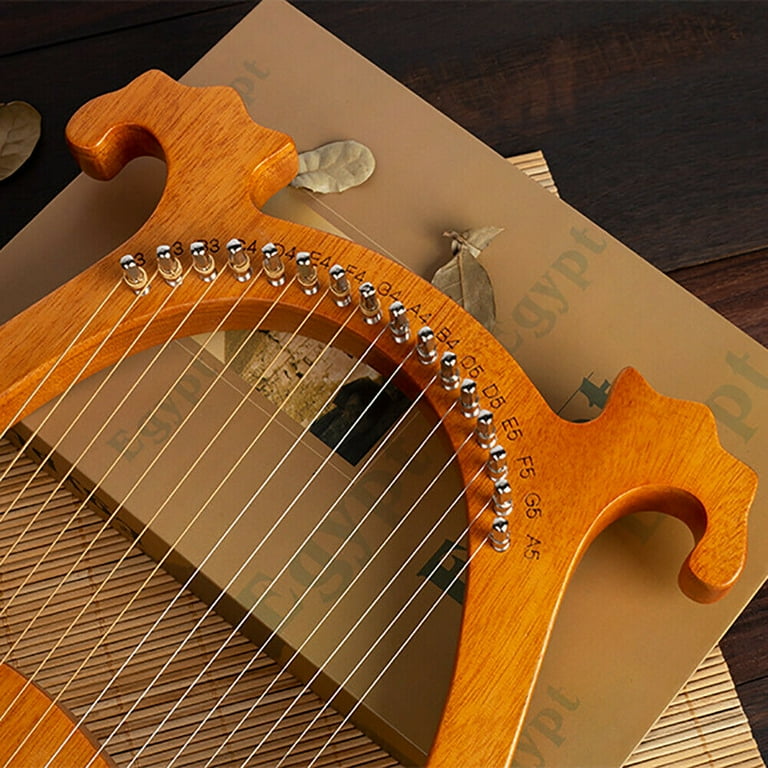 16 String Aklot Lyre Harp Mahogany Body With Tuning Key String