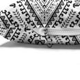thumbnail image 4 of Mexican Print Pet Bed, Vintage Style Aztec Inspired Monochrome Triangles Rhythmic Motif, Resistant Pad for Dogs and Cats Cushion with Removable Cover, 24" x 39", Charcoal Grey and White, by Ambesonne, 4 of 4