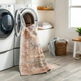 thumbnail image 2 of Hauteloom Kemer Machine Washable Area Rug for Living Room - Vintage Distressed Faded - Bohemian, Boho Bordered Carpet -Pet Friendly- Colorful, Brown, Blue, Green, Yellow, Orange - 8'10" x 12', 2 of 19