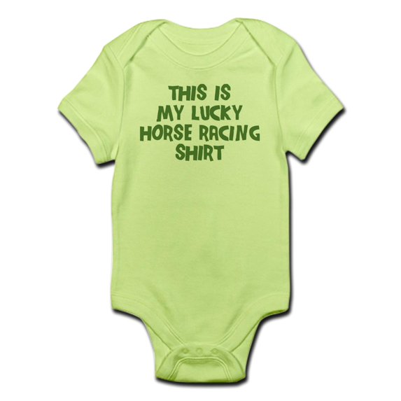 CafePress - Lucky Horse Racing Infant Bodysuit - Baby Light Bodysuit
