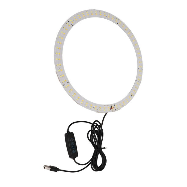 Minifinker Panneau lumineux LED en forme de cercle Mèche de lumière LED  circulaire de 29 cm 3200K à 5600K Panneau photo diffuseur