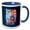 Blue/White, variant on 3drose, Lady Liberty American Flag Freedom Art, 11oz Mug