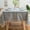 Grey, variant on Table Cloth Tassel Cotton Linen Dust-Proof Table Cover for Kitchen Dinning Wrinkle Free Tabletop Decoration Square (55"x55", Grey)