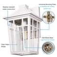 thumbnail image 3 of Luz de Pared Exterior Darkaway 36 cm, Aluminio Impermeable, Blanca, 3 of 9