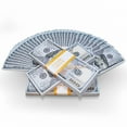 600 PCS Prop Moneys Replica 60,000 Dollar Fake Bills Props Realistic Cash Money