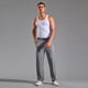 thumbnail image 4 of Pantalones de chándal para hombre ligeros con cordón, 3 bolsillos con cremallera y tobillo cónico, tallas M-XL, 4 of 4