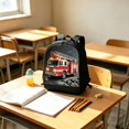 thumbnail image 3 of Building Car Pattern Backpack Lightweight Daily Carry Bag Customizable Storage Daypack for Sports Activities & Outdoor Travel, 3 of 5