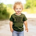 thumbnail image 6 of Only Child to Big Brother Sibling Reveal Announcement Shirt for Boys Big Brother Sibling Outfit Military Green Shirt, 6 of 6