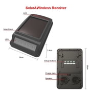 HTZSAFE Solar Wireless Alarm System-800 Meters Wireless Range-100 Meters Sensor Range-Solar Siren & Strobe-DIY Home Security + Solar Wireless Outdoor Photoelectric 3 Beam Sensor Waterproof(IP66)